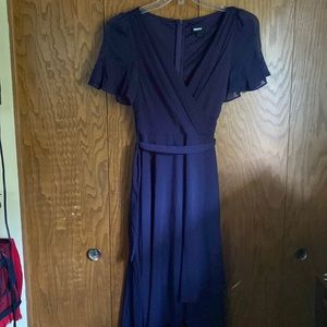 Purple midi dress